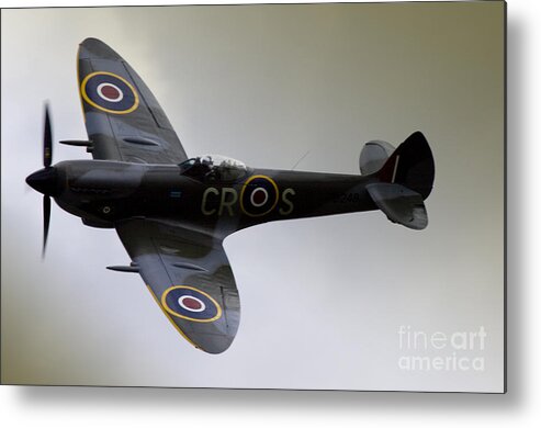 Aircraft Metal Print featuring the photograph Spitfire #1 by Ang El