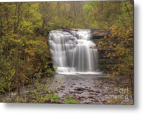 Spring Metal Print featuring the Spring Waterfalls #1 by Rod Best