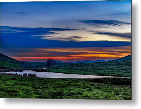 Suisun Slough Metal Print featuring the photograph Suisun Slough #1 by Bruce Bottomley