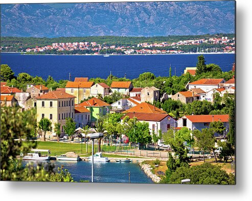 Sutomscica Metal Print featuring the photograph Sutomscica village and Zadar channel view #1 by Brch Photography