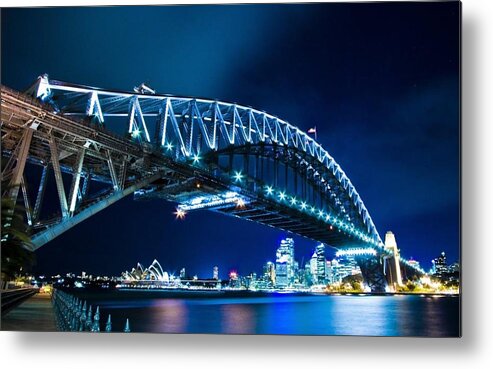 Sydney Harbour Bridge Metal Print featuring the photograph Sydney Harbour Bridge #1 by Jackie Russo