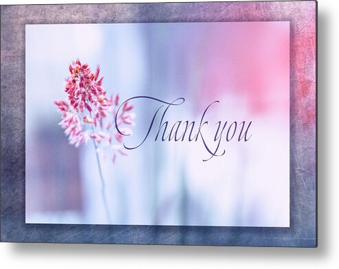 Thank You Metal Print featuring the digital art Thank You 1 by Terry Davis