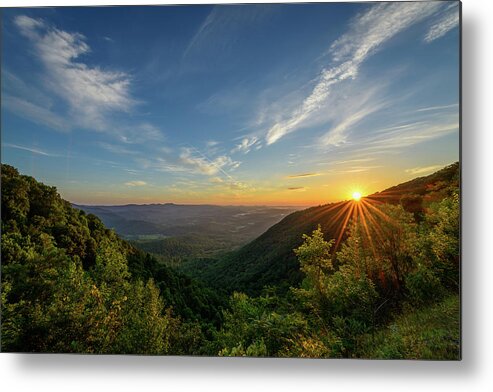 Appalachian Trail Metal Print featuring the photograph The Edge Of Light #1 by Michael Scott