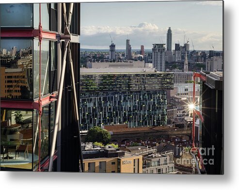 Glass Metal Print featuring the photograph The London Skyline by Perry Rodriguez