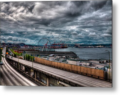 The Seattle Skyline Metal Print featuring the photograph The Seattle Skyline #1 by David Patterson