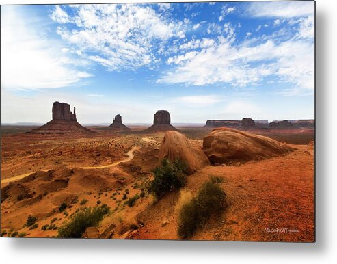 Monument Valley Metal Print featuring the photograph Thin Line by Micah Offman