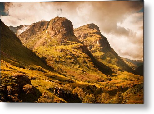 Scotland Metal Print featuring the photograph Three Sisters. Glencoe. Scotland by Jenny Rainbow
