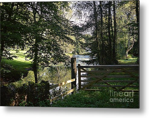 Gate Metal Print featuring the photograph Through the Gate #1 by Andy Thompson