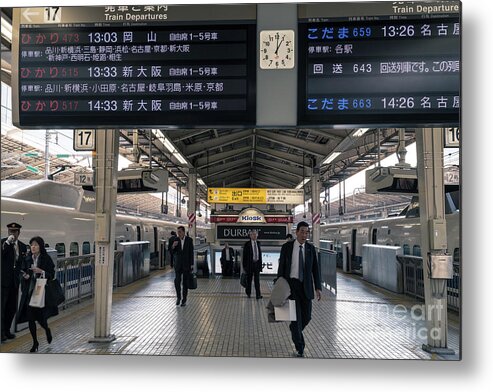 Tokyo Metal Print featuring the photograph Tokyo to Kyoto, Bullet Train, Japan 3 by Perry Rodriguez
