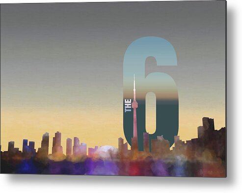  Metal Print featuring the photograph Toronto Skyline - The Six #1 by Serge Averbukh