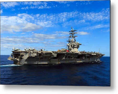 Ike Metal Print featuring the photograph USS Dwight D. Eisenhower #1 by Travis Rogers