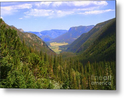 Estes Park Metal Print featuring the photograph Valley View #1 by Julie Lueders 