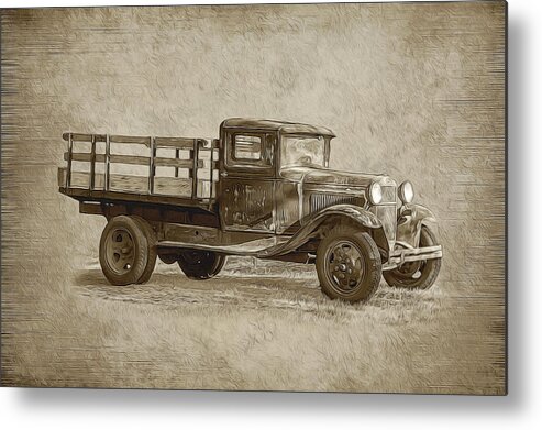 Truck Metal Print featuring the photograph Vintage Truck by Cathy Kovarik
