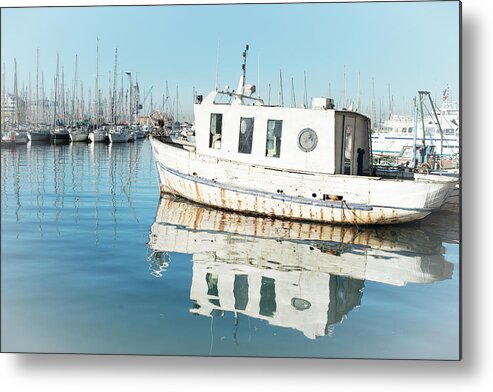 Seascape Metal Print featuring the photograph White Lady #1 by Jean Gill