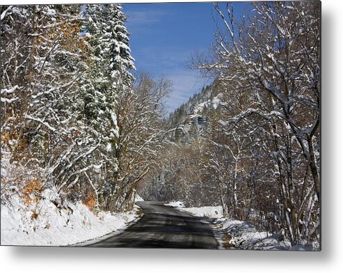 Clouds Metal Print featuring the photograph Winter #1 by Mark Smith