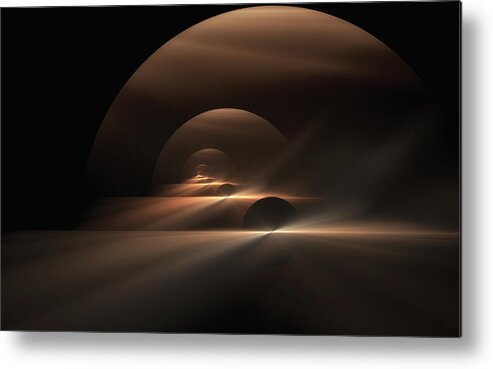 Worlds Metal Print featuring the digital art Worlds Within #1 by Gary Blackman