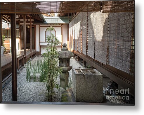 Zen Metal Print featuring the photograph Zen Garden, Kyoto Japan by Perry Rodriguez