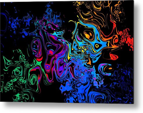 Colourful Metal Print featuring the photograph Zoogle #2 by Mark Blauhoefer