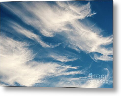 Atmosphere Metal Print featuring the photograph Cirrus Fibratus Fair Weather Clouds #10 by Jim Corwin