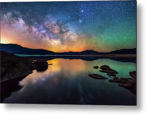 Milky Way Metal Print featuring the photograph 11 Mile Nights by Darren White