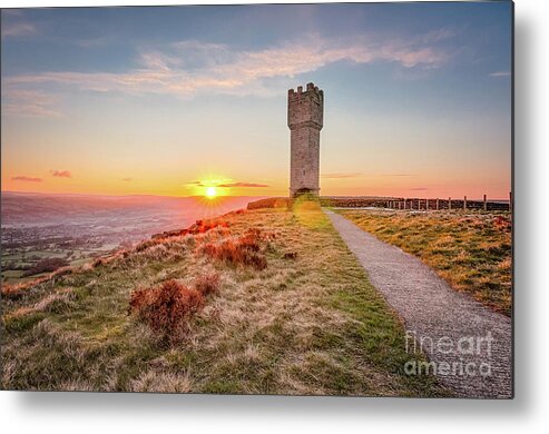 Cowling Metal Print featuring the photograph Sunrise in Cowling on last day of April #11 by Mariusz Talarek