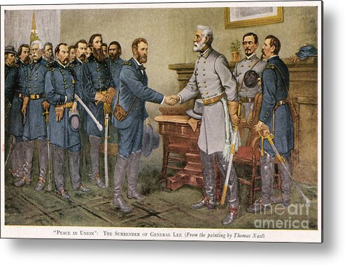 1865 Metal Print featuring the photograph Lees Surrender 1865 #12 by Granger
