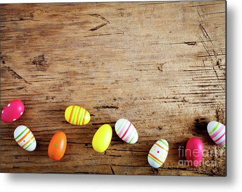 Holiday Metal Print featuring the photograph Easter eggs #14 by Kati Finell