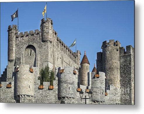 Gravensteen Metal Print featuring the photograph 151001p012 by Arterra Picture Library