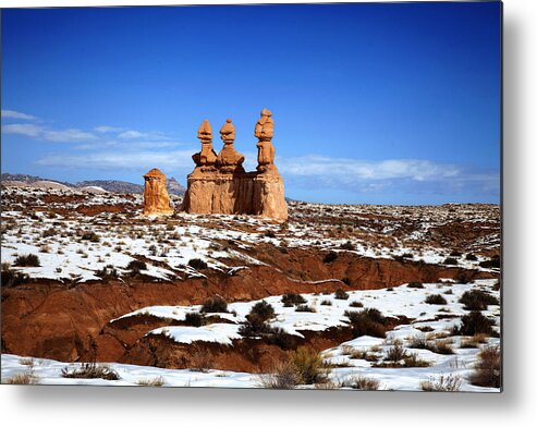 Goblin Valley State Park Metal Print featuring the photograph Goblin Valley #17 by Mark Smith