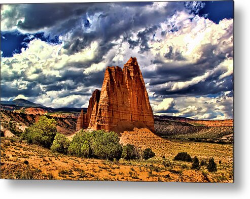 Capitol Reef National Park Metal Print featuring the photograph Capitol Reef National Park Catherdal Valley #19 by Mark Smith