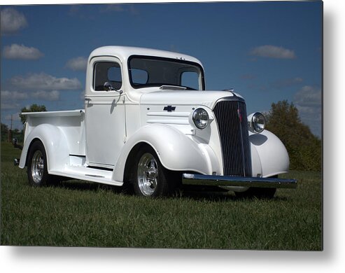 1937 Metal Print featuring the photograph 1937 Chevrolet Pickup Truck by Tim McCullough