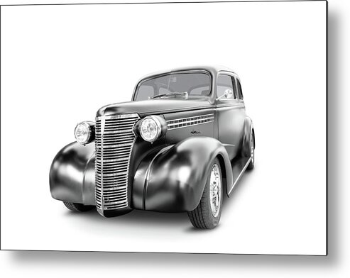 Car Metal Print featuring the photograph 1938 Chevy by Steve Lucas