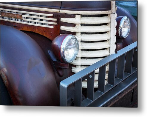 1949 Diamond T Tow Truck Metal Print featuring the photograph 1949 Diamond T Tow Truck c190 by Rich Franco