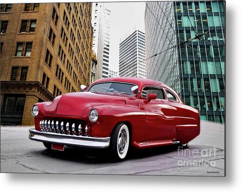 Auto Metal Print featuring the photograph 1951 Mercury 'Candy Custom' Sled l by Dave Koontz