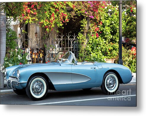 Classic Metal Print featuring the photograph 1957 Corvette by Brian Jannsen