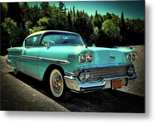 58 Metal Print featuring the photograph 1958 Chevrolet Impala by David Patterson
