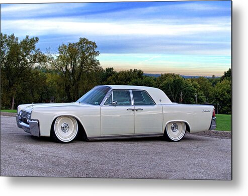 1961 Metal Print featuring the photograph 1961 Lincoln Continental by Tim McCullough