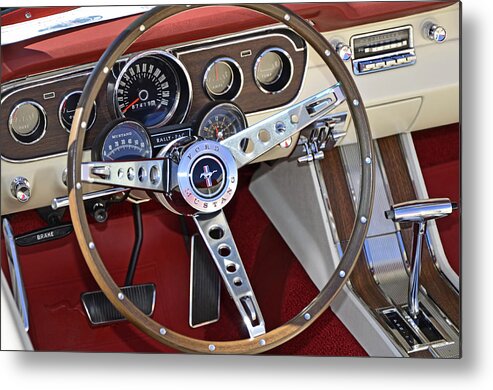 Mustang Metal Print featuring the photograph 1966 Mustang by Paul Mashburn