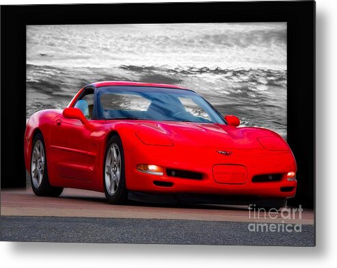 Automobile Metal Print featuring the photograph 1999 Chevrolet C5 Corvette by Dave Koontz