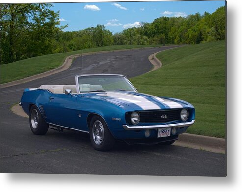 1969 Metal Print featuring the photograph 1969 Camaro SS Convertible by Tim McCullough
