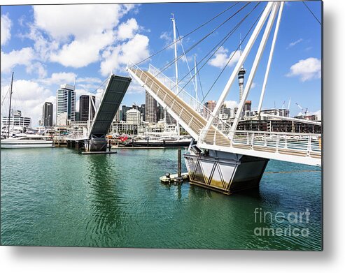 Auckland Metal Print featuring the photograph Auckland marina in New Zealand #2 by Didier Marti