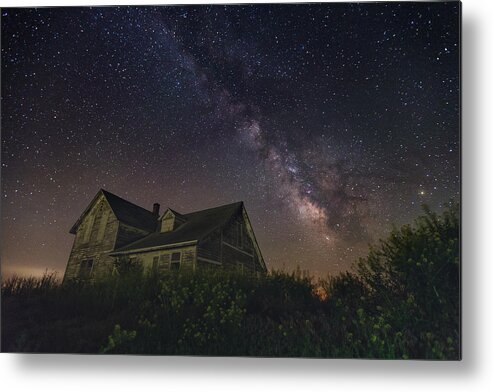 Milky Way Metal Print featuring the photograph Dark Place  #2 by Aaron J Groen