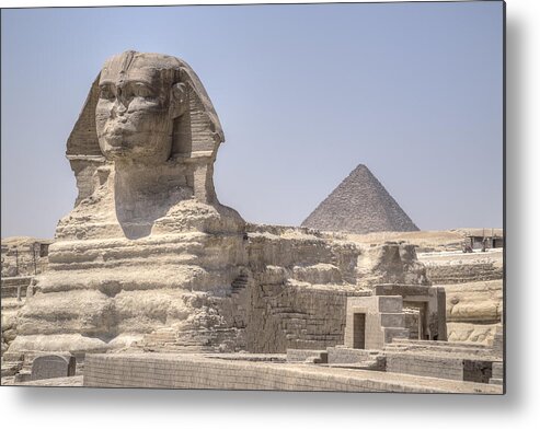 Great Sphinx Of Giza Metal Print featuring the photograph Great Sphinx of Giza - Egypt #2 by Joana Kruse