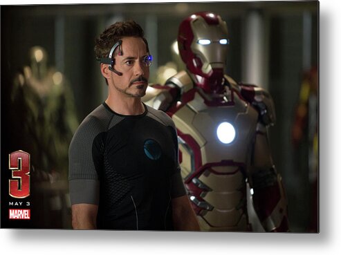 Iron Man 3 Metal Print featuring the digital art Iron Man 3 #2 by Super Lovely