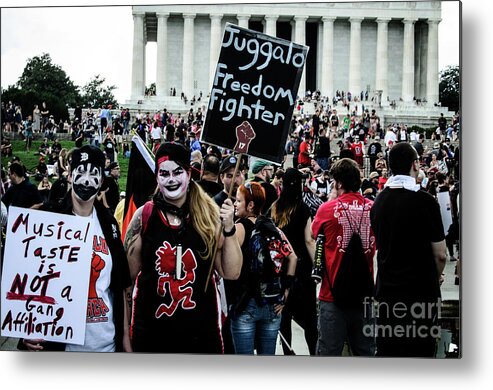 Juggalo Metal Print featuring the photograph Juggalo March September 2017 #2 by Jonas Luis