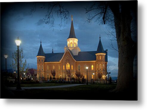 Temple Metal Print featuring the photograph Provo City Center LDS Temple #2 by Nathan Abbott