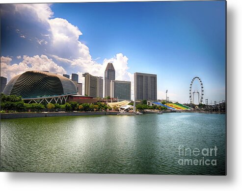 Singapore Metal Print featuring the photograph Singapore #2 by Charuhas Images