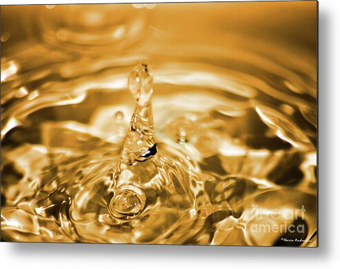 Water Metal Print featuring the photograph Splash #2 by Ilaria Andreucci
