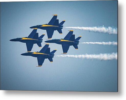Blue Angels Metal Print featuring the photograph The Blue Angels #2 by Chris McKenna