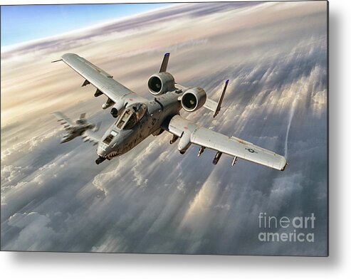 A10 Metal Print featuring the digital art The Hogs by Airpower Art